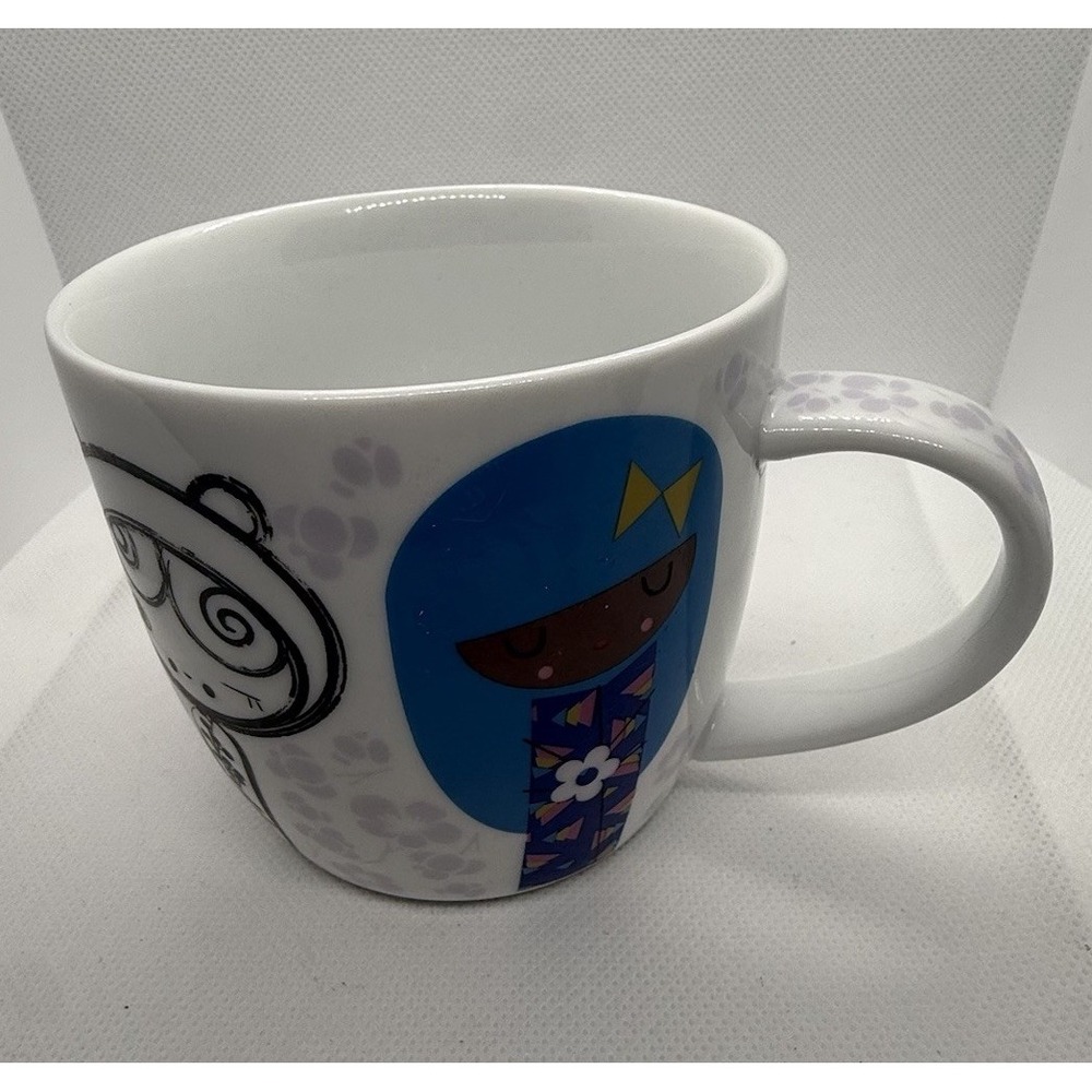 Paperchase Japanese Kokeshi Doll Mug Fine Porcelain Small World Coffee Cup